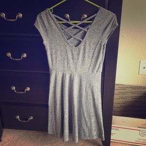 Super cute gray skater dress